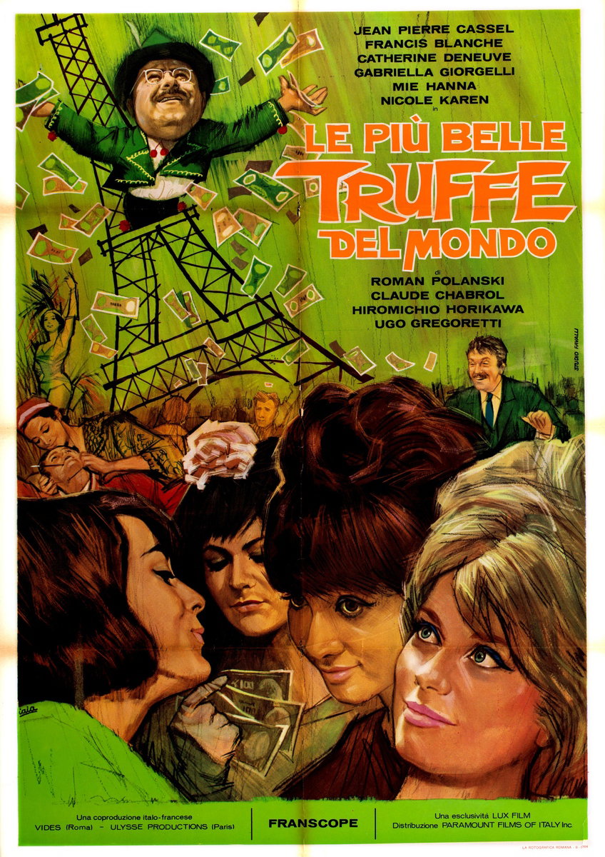 Poster 2 for the film The World's Most Beautiful Swindlers (1964), painted by Piero Ermanno Iaia