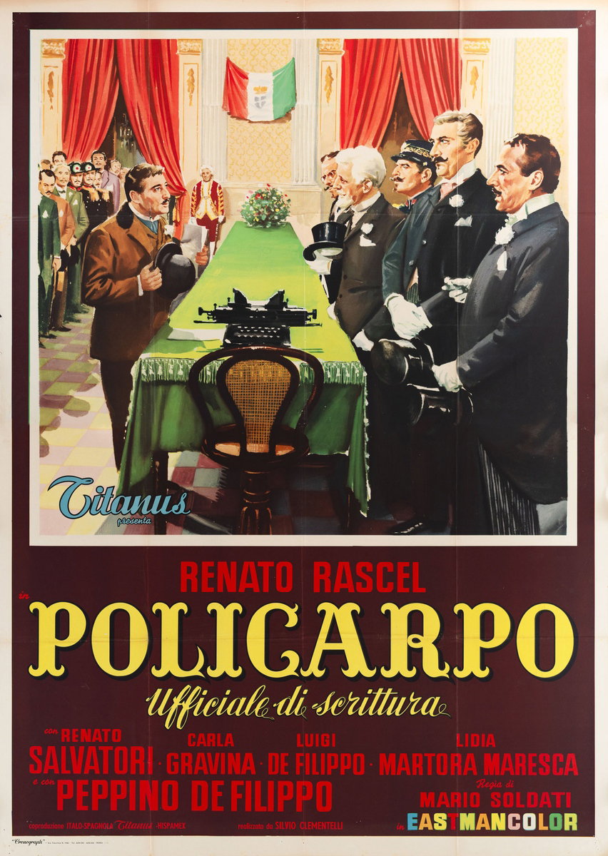 Manifesto 2 per il film Policarpo, ufficiale di scrittura (1959)