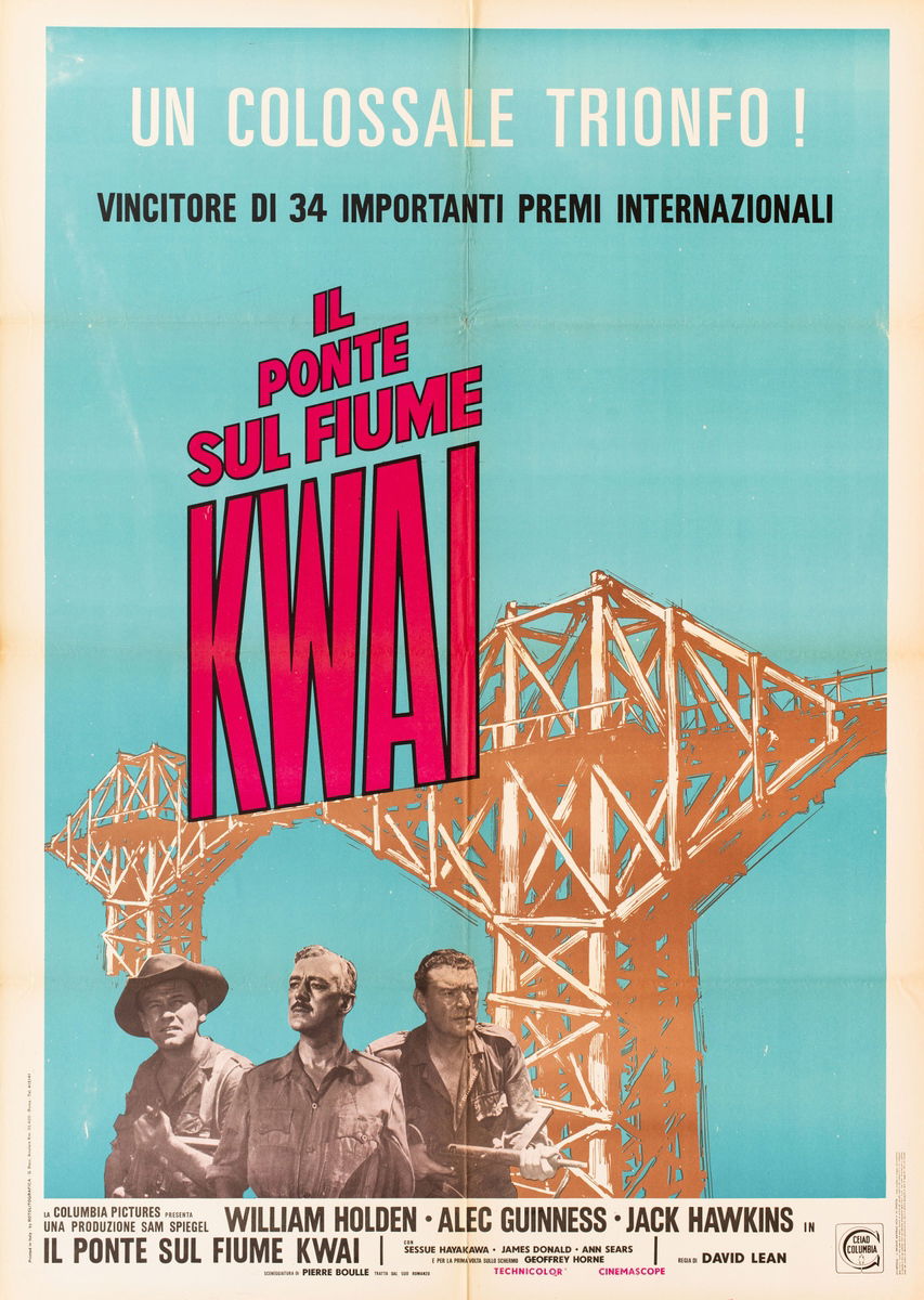 Il ponte sul fiume Kwai - Manifesto 1