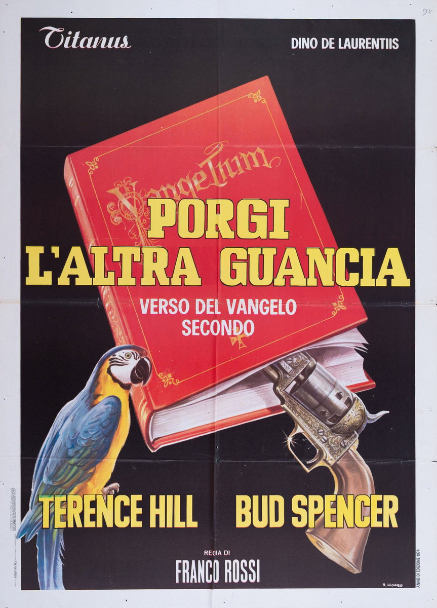 Manifesto 3 per il film Porgi l'altra guancia (1974), dipinto da Renato Casaro (Renè)