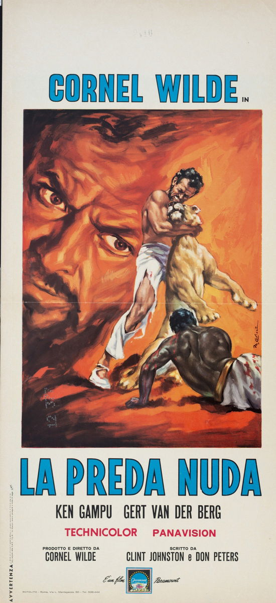 The Naked Prey - Lobby Card 1