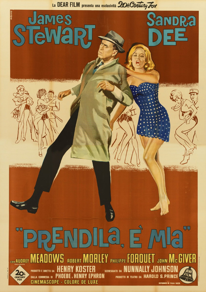 Manifesto 2 per il film Prendila è mia (1963), dipinto da Dante Manno