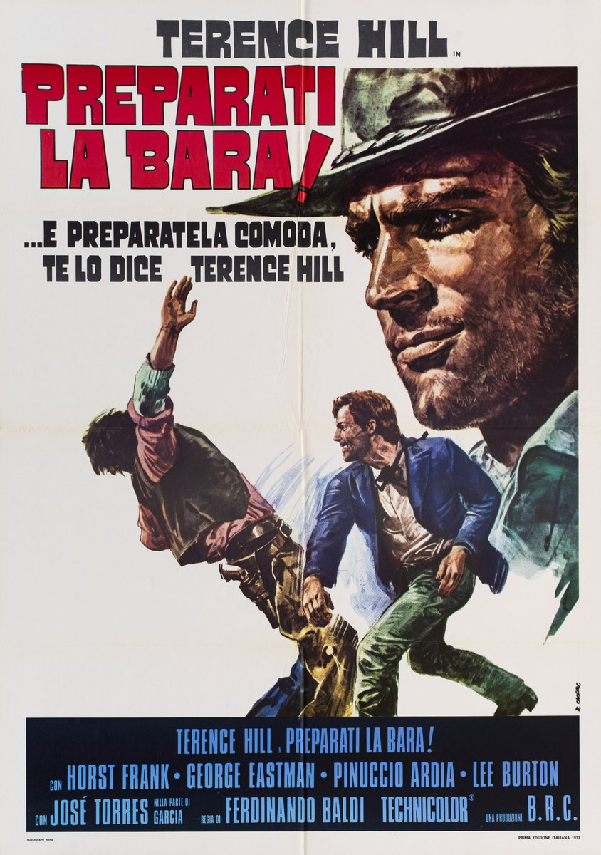 Manifesto 2 per il film Preparati la bara! (1968), dipinto da Renato Casaro (Renè)