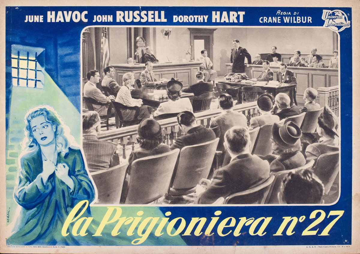 Lobby Card 3 for the film The Story of Molly X (1949), painted by Mancinelli