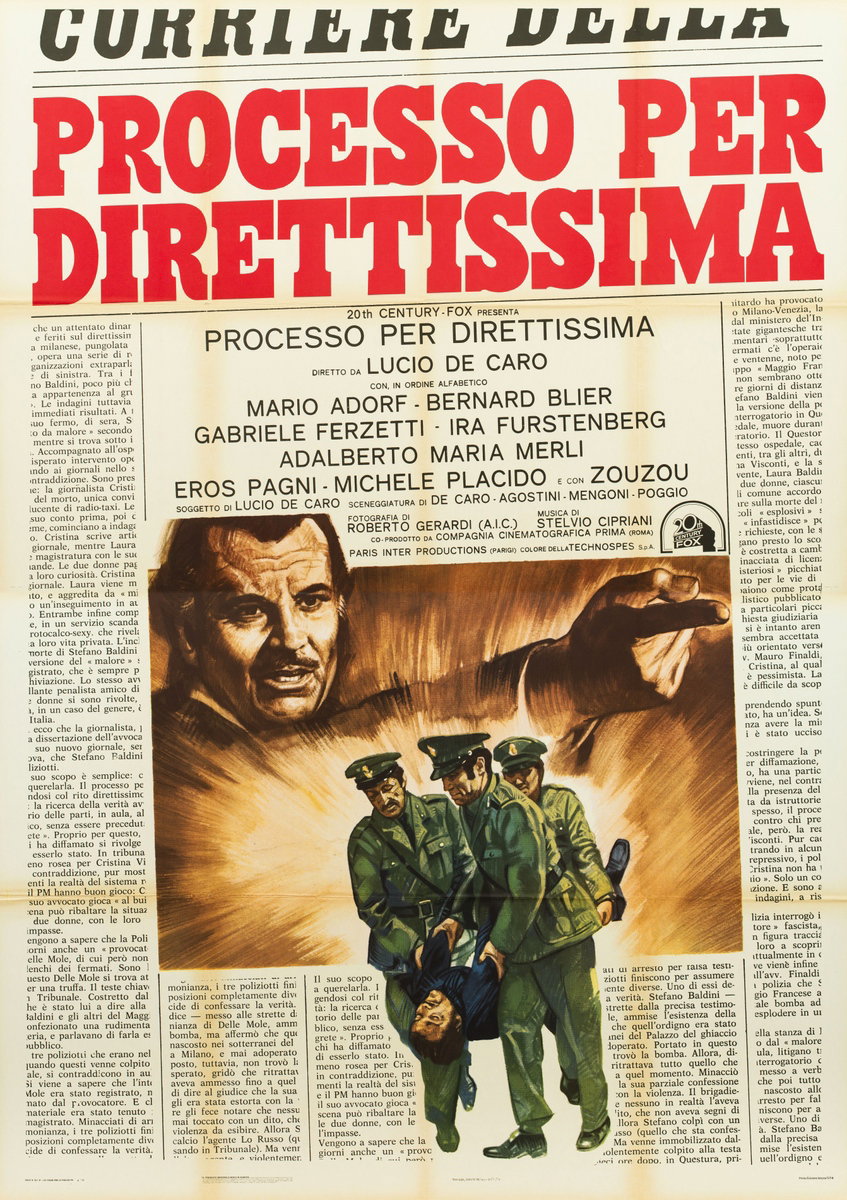 Processo per direttissima - Manifesto 2