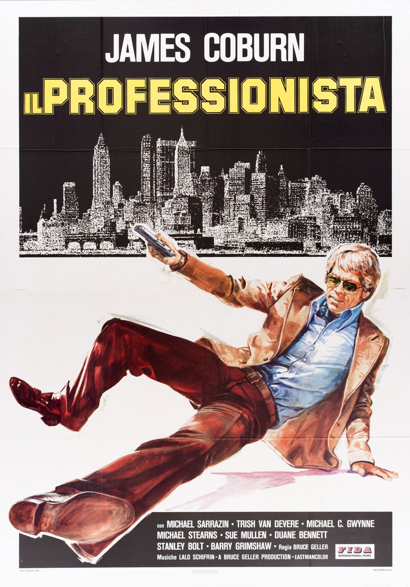 Manifesto 2 per il film Il professionista (1973)