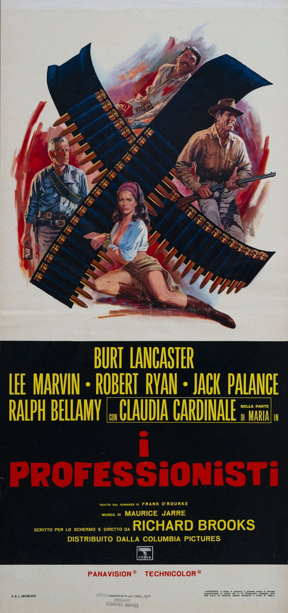 Locandina 2 per il film I professionisti (1966)