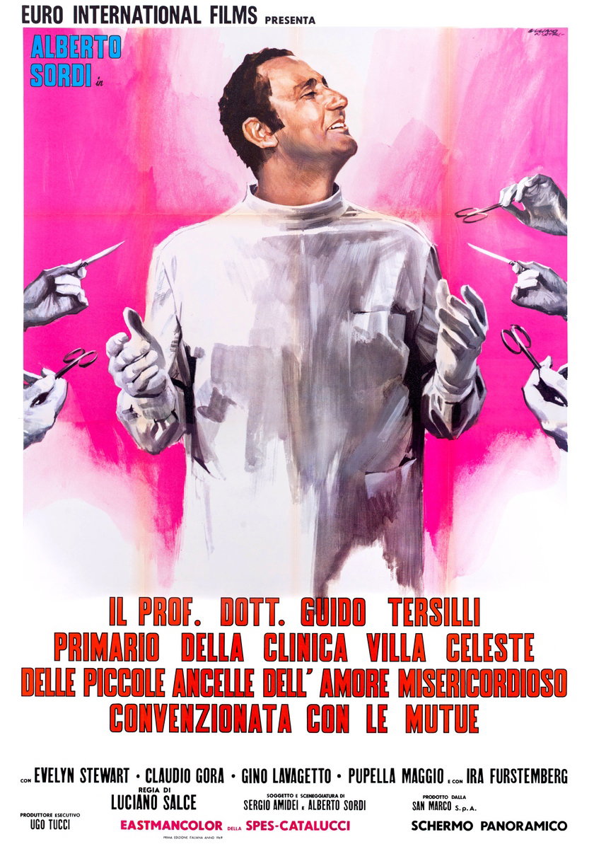 Poster 2 for the film Medicine Italian Style (1969), painted by Giuliano Nistri