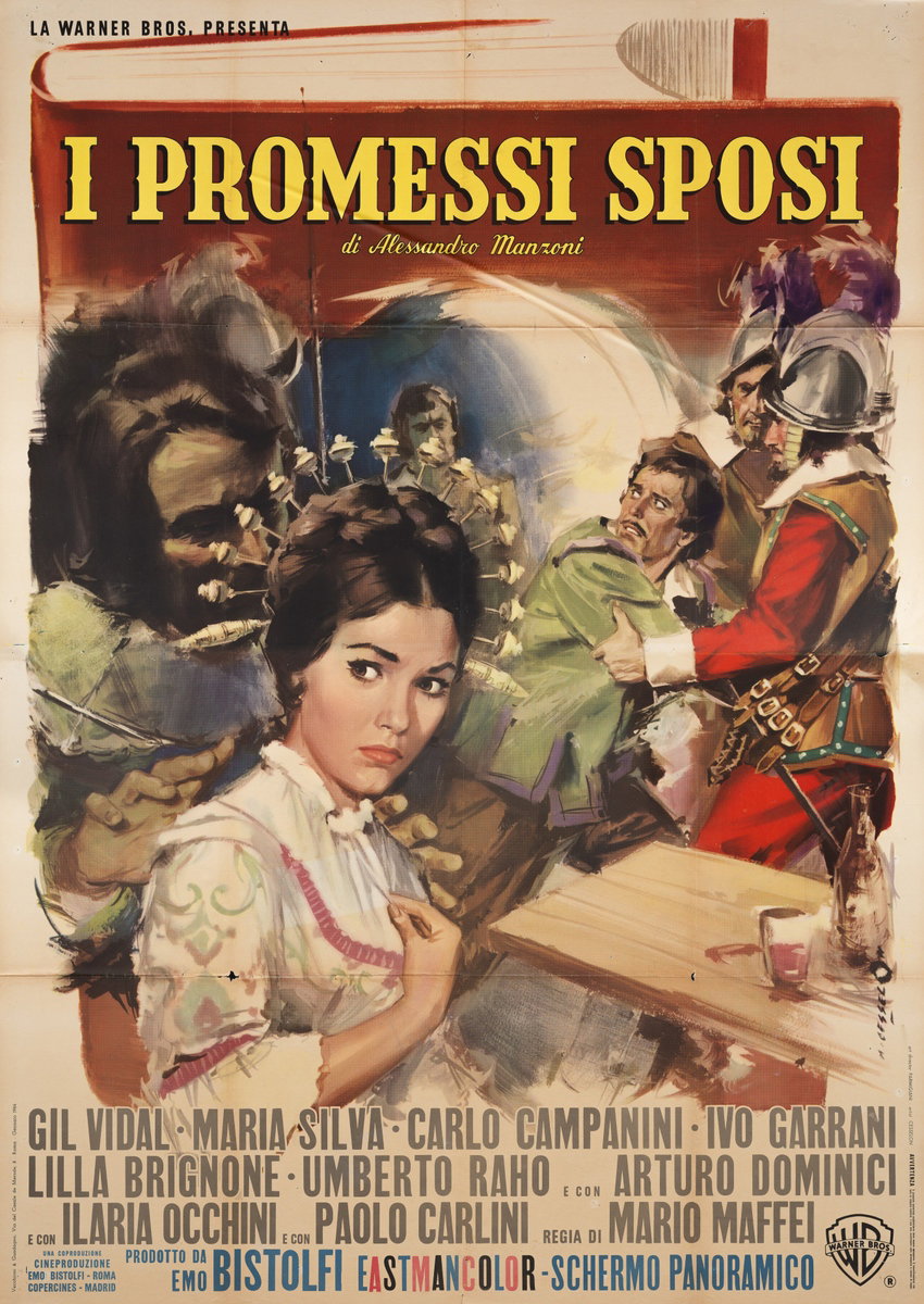 Manifesto 5 per il film I promessi sposi (1963), dipinto da Angelo Cesselon