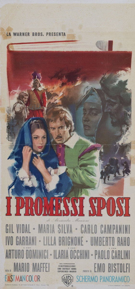Locandina 2 per il film I promessi sposi (1963), dipinto da Angelo Cesselon