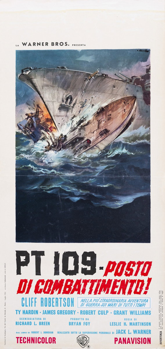Locandina 2 for the film PT 109 (1963), painted by Averardo Ciriello