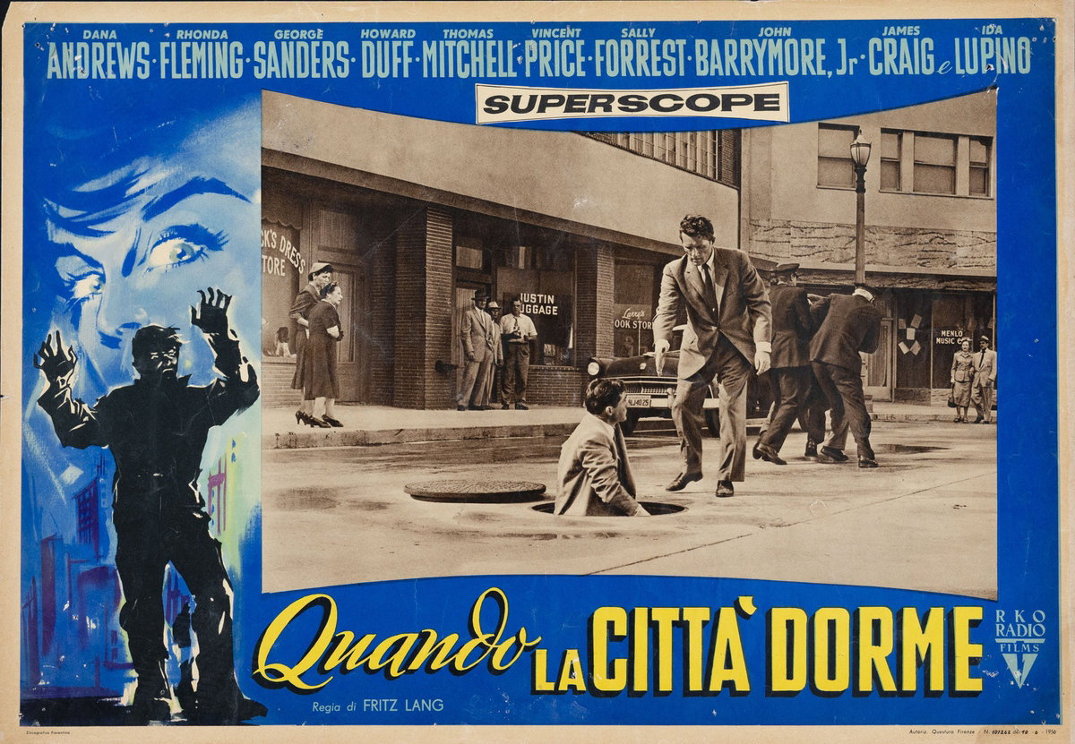 Fotobusta 3 per il film Quando la città dorme (1956)