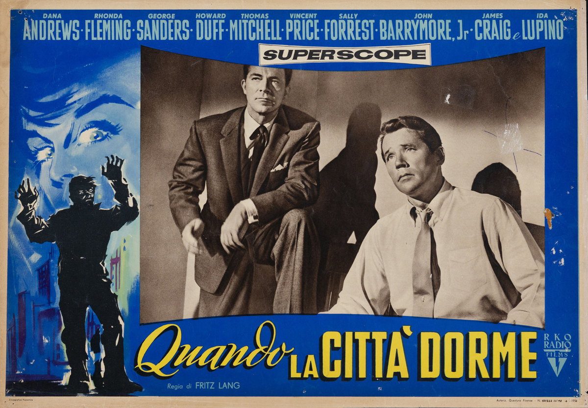 Fotobusta 2 per il film Quando la città dorme (1956)