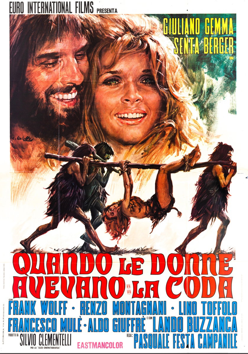 Manifesto 2 per il film Quando le donne avevano la coda (1970), dipinto da Averardo Ciriello