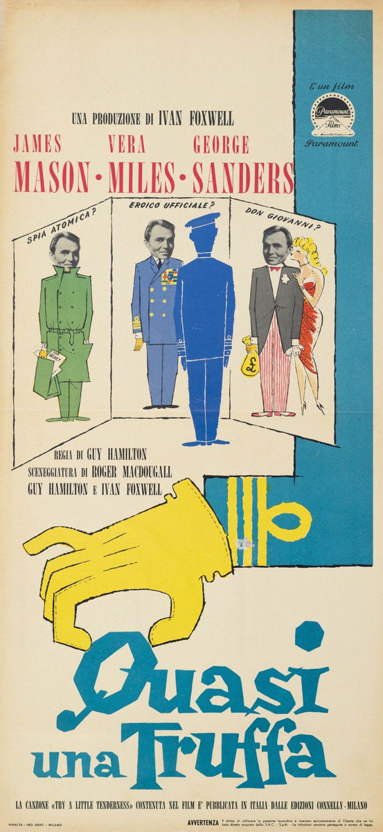 A Touch of Larceny - Lobby Card 1