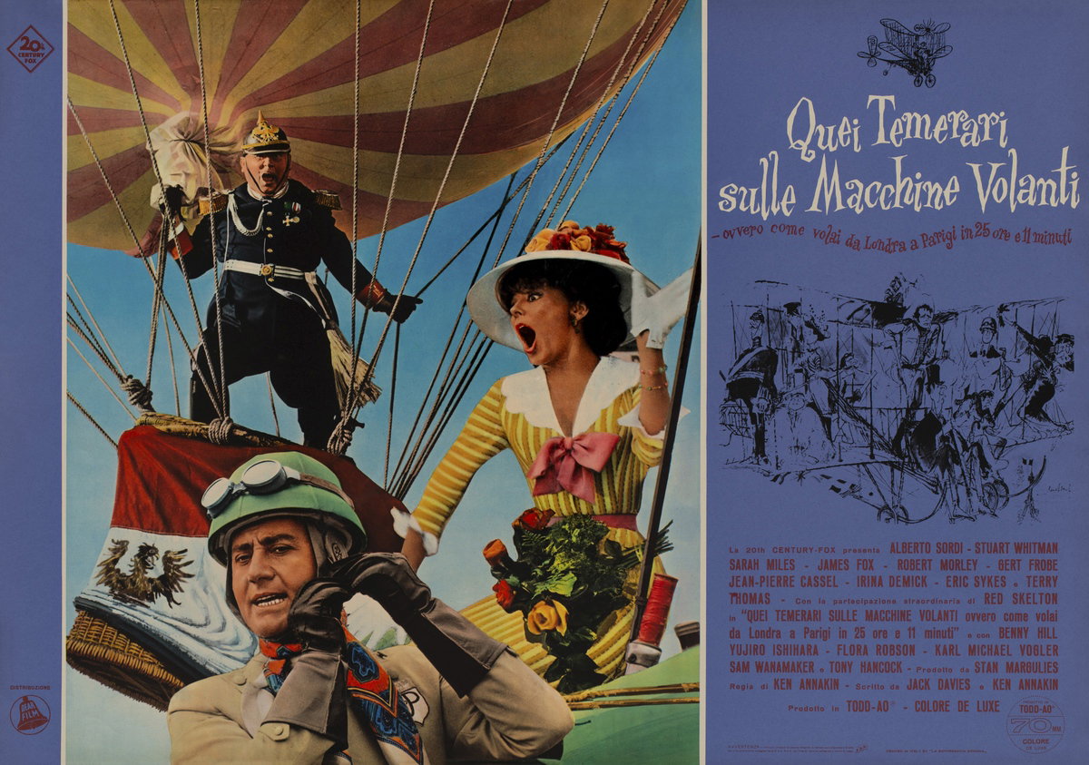 Fotobusta 5 per il film Quei temerari sulle macchine volanti (1965)