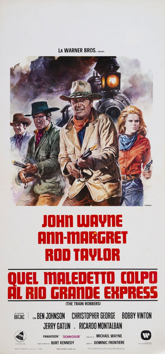 The Train Robbers - Lobby Card 1