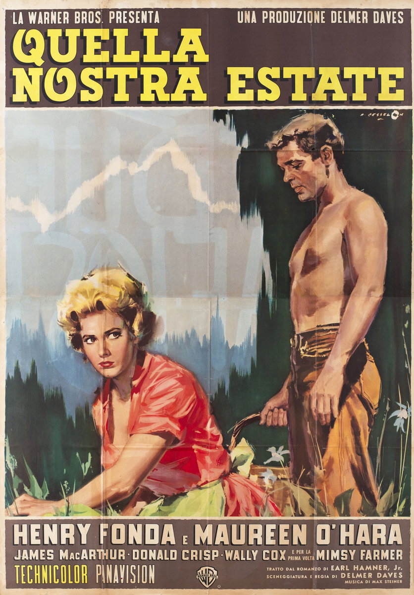 Manifesto 2 per il film Quella nostra estate (1963), dipinto da Angelo Cesselon
