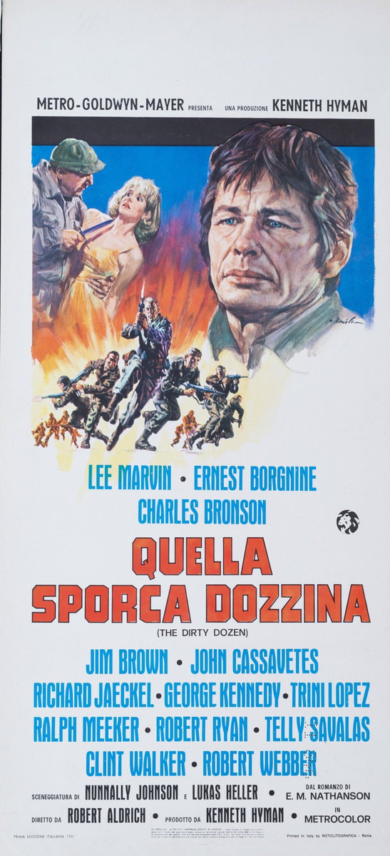 Locandina 2 per il film Quella sporca dozzina (1967), dipinto da Averardo Ciriello