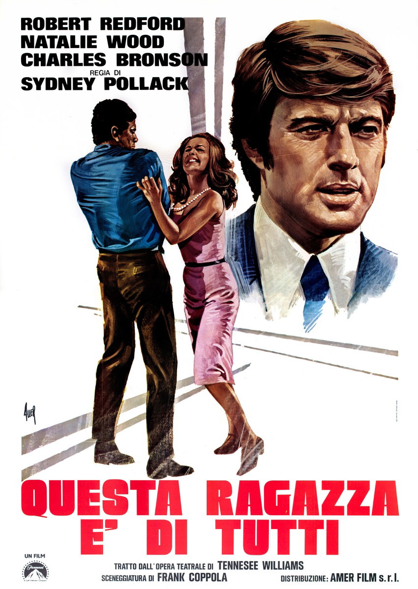 Poster 2 for the film This Property Is Condemned (1966), painted by Giovanni Alessandri (Aller)