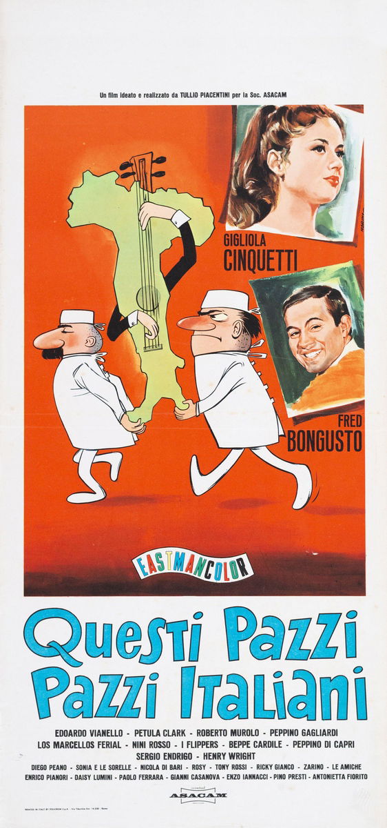 Questi pazzi, pazzi italiani - Lobby Card 1