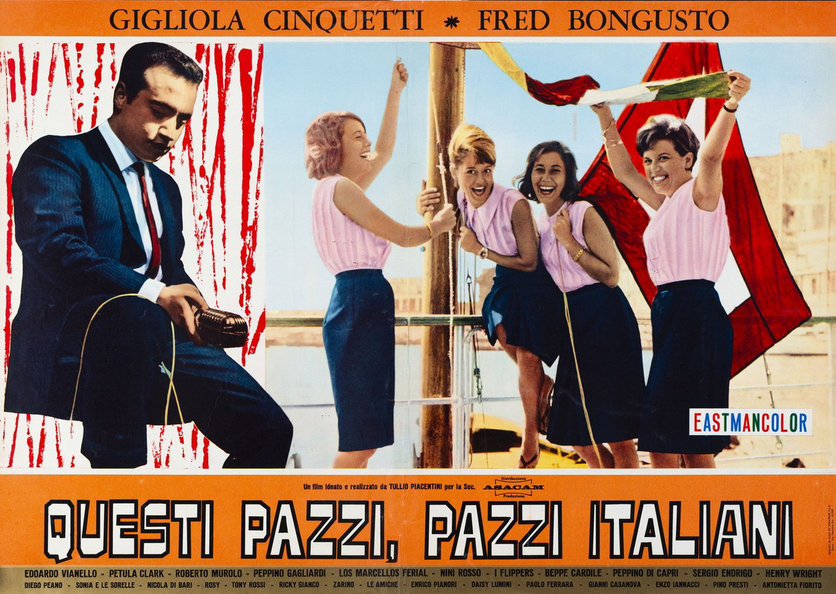 Lobby Card 2 for the film Questi pazzi, pazzi italiani (1965)