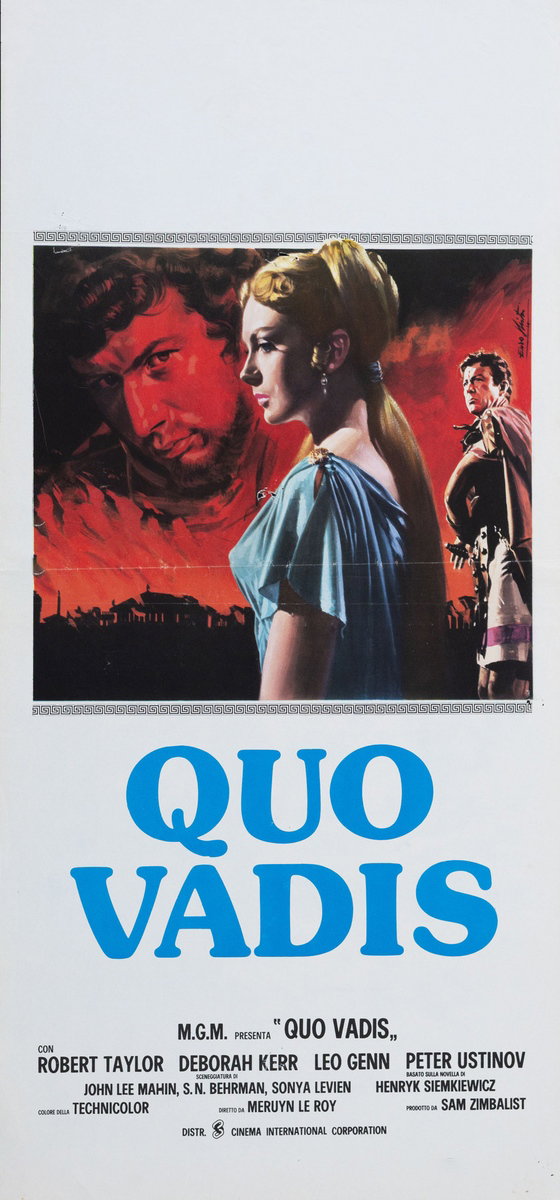 Locandina 2 per il film Quo Vadis (1951), dipinto da Lorenzo Nistri (Enzo)