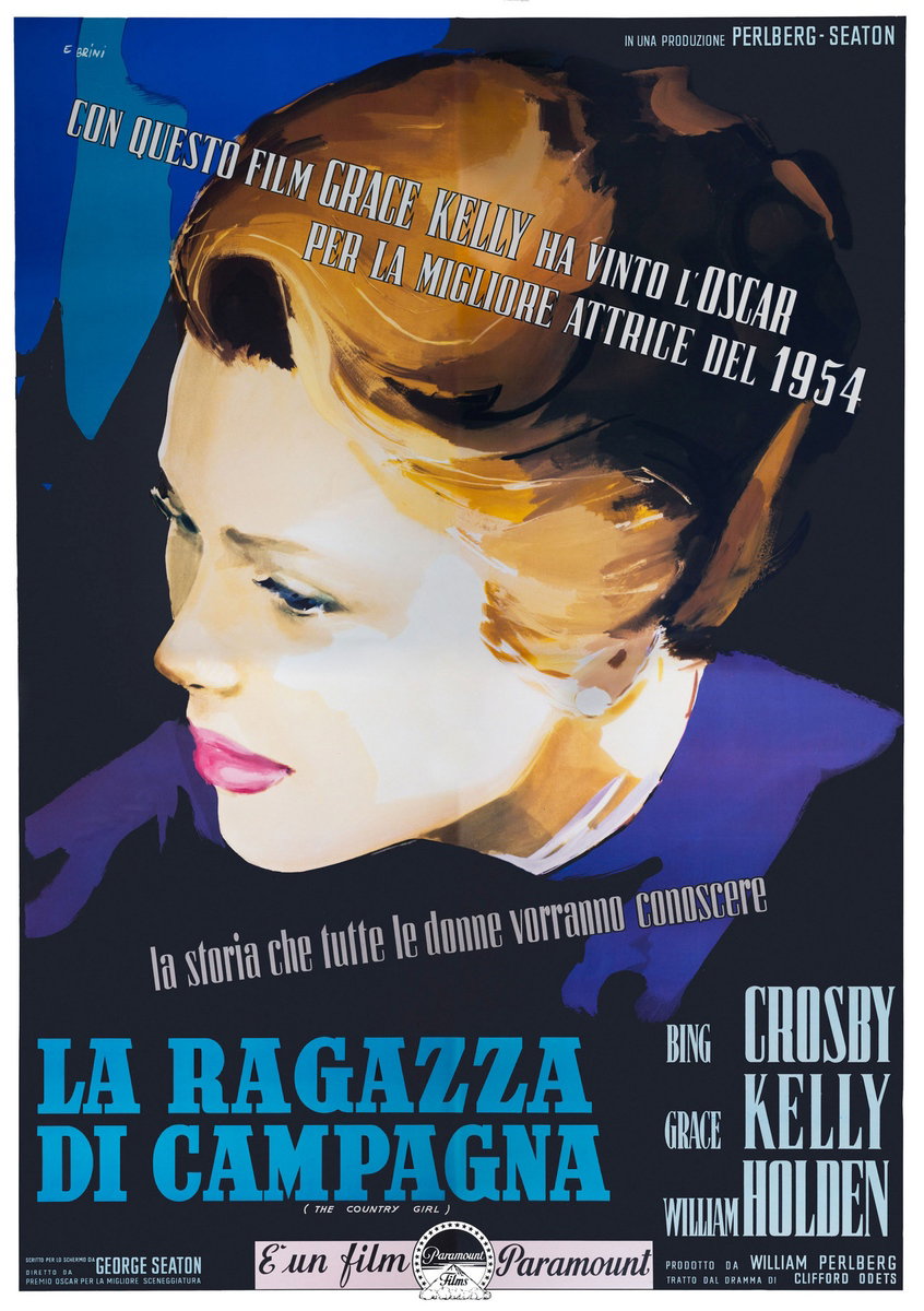 Poster 3 for the film The Country Girl (1954), painted by Ercole Brini
