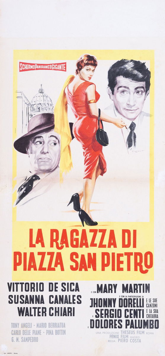 The Girl of San Pietro Square - Lobby Card 1