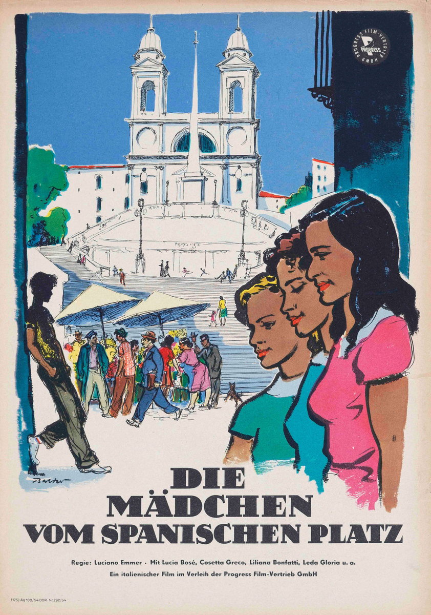 Fotobusta 3 per il film Le ragazze di Piazza di Spagna (1952)