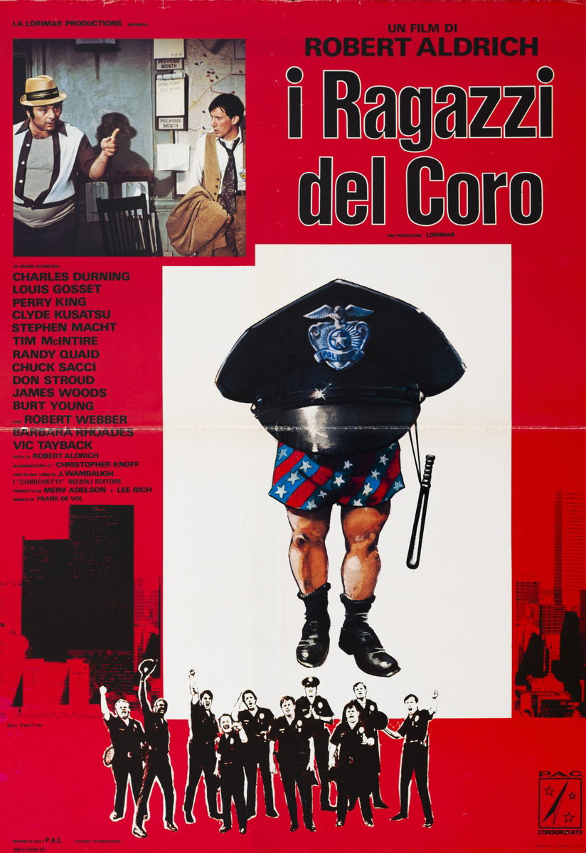 Poster 2 for the film The Choirboys (1977), painted by Irio Fantini