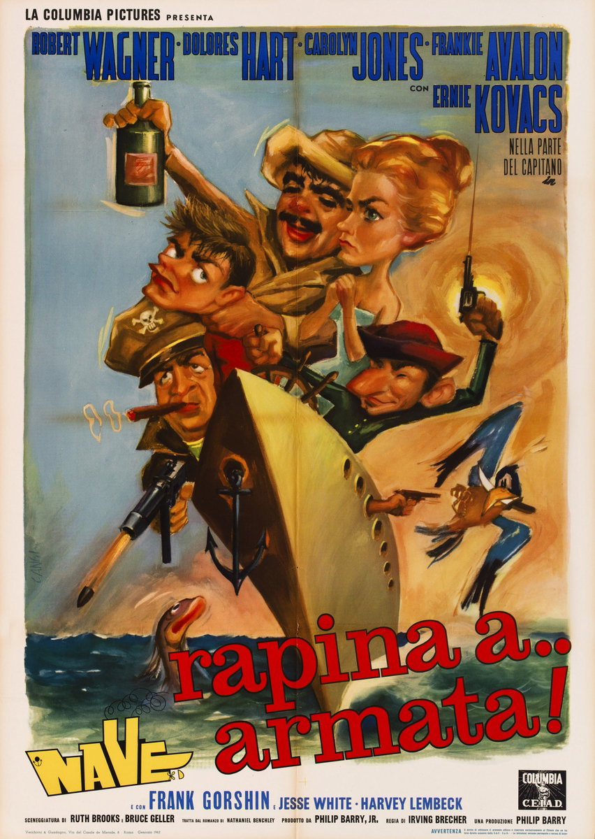 Manifesto 2 per il film Rapina a... nave armata (1961)