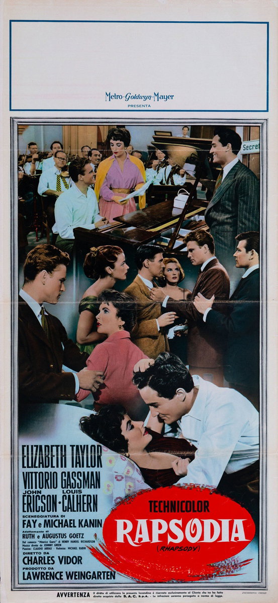 Locandina 2 for the film Rhapsody (1954)