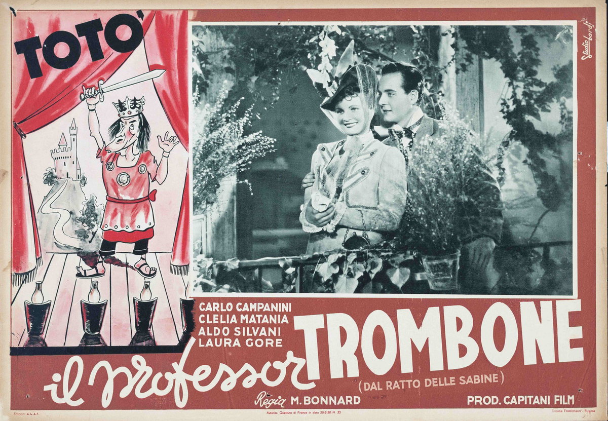 Fotobusta 3 per il film Il ratto delle Sabine (1945), dipinto da Studio Bardi