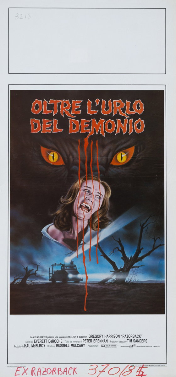 Locandina 2 for the film Razorback (1984)