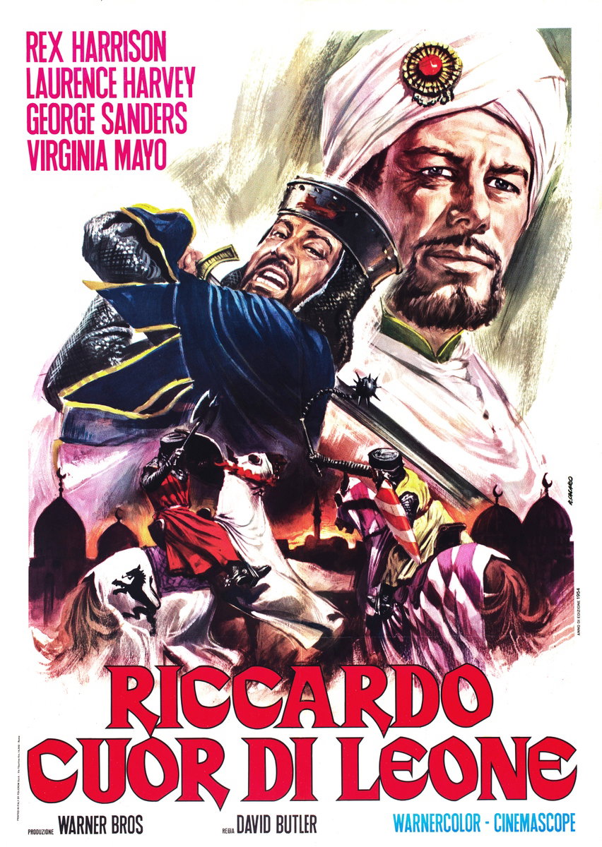 Manifesto 2 per il film Riccardo cuor di leone (1954), dipinto da Renato Casaro (Renè)