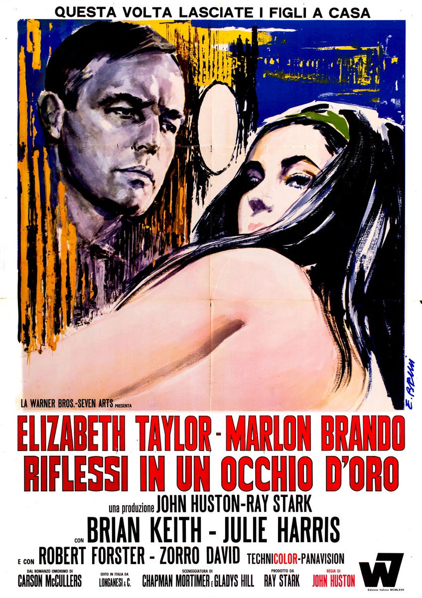 Riflessi in un occhio d'oro - Manifesto 1