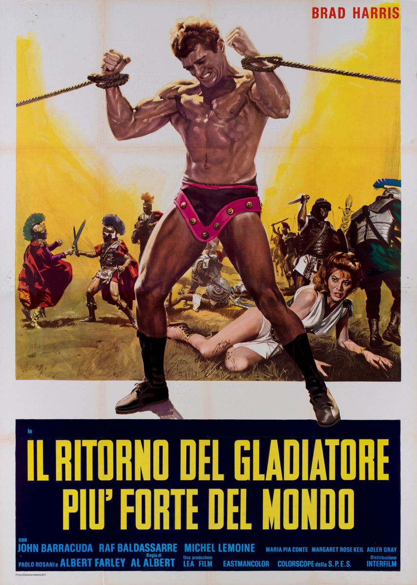 Il ritorno del gladiatore più forte del mondo - Manifesto 1