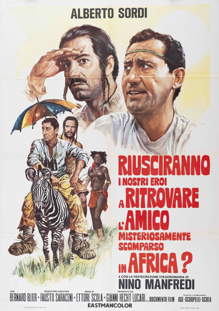 Riusciranno i nostri eroi a ritrovare l'amico misteriosamente scomparso in Africa? - Manifesto 4