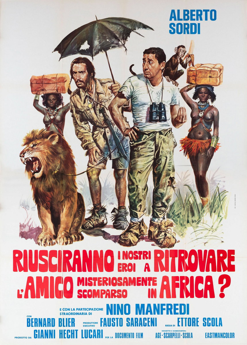 Manifesto 5 per il film Riusciranno i nostri eroi a ritrovare l'amico misteriosamente scomparso in Africa? (1968)