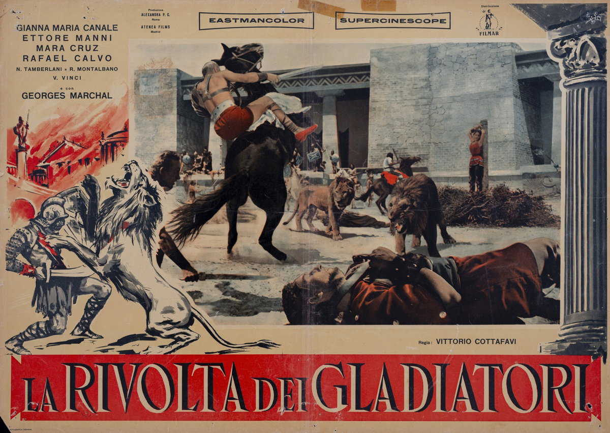 Fotobusta 11 per il film La rivolta dei gladiatori (1958)