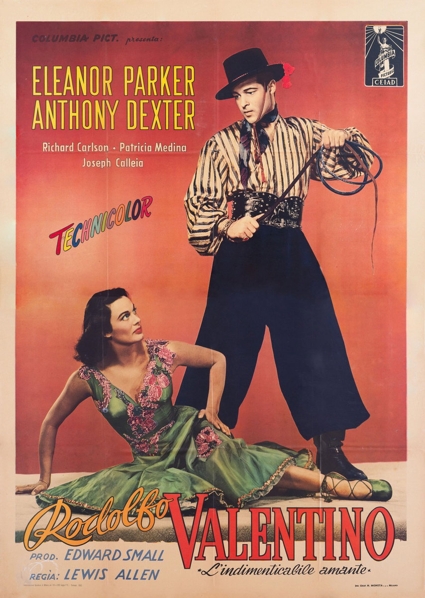 Manifesto 3 per il film Rodolfo Valentino (1951)