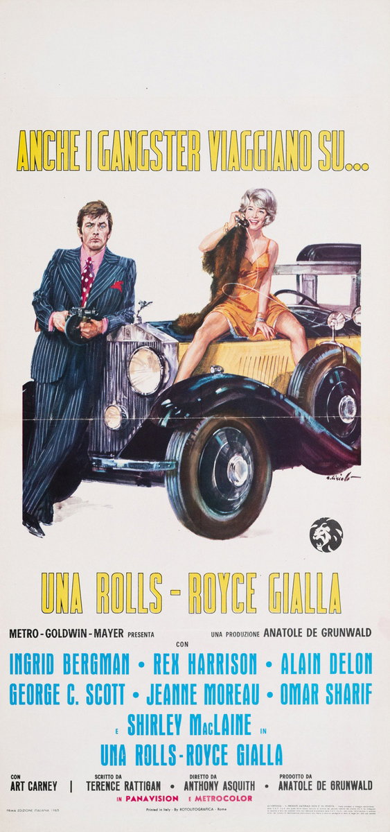 Locandina 2 per il film Una Rolls-Royce gialla (1964), dipinto da Averardo Ciriello