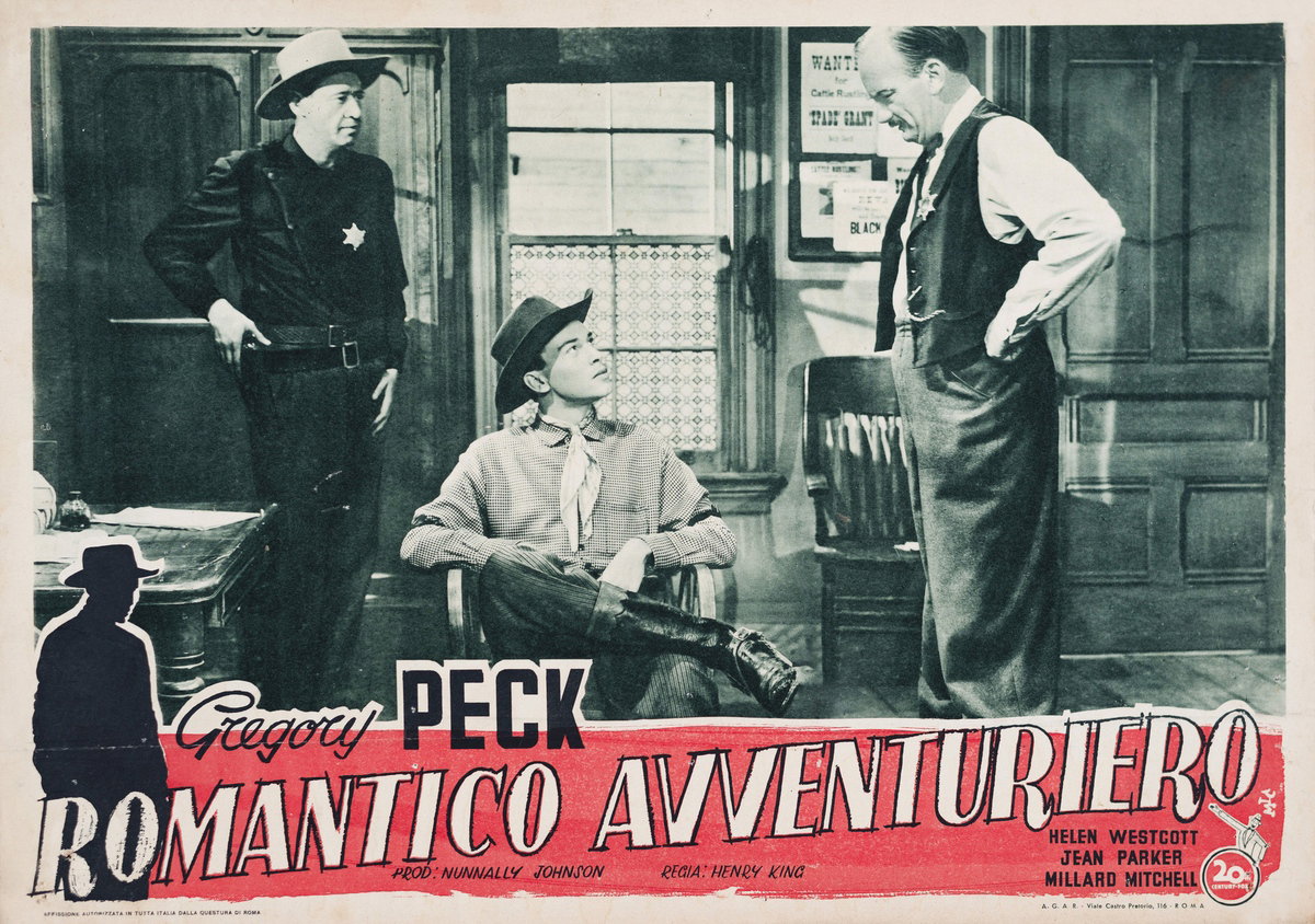 Fotobusta 2 per il film Romantico avventuriero (1950)