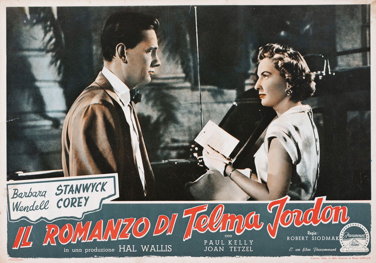 The File on Thelma Jordon - Fotobusta 1