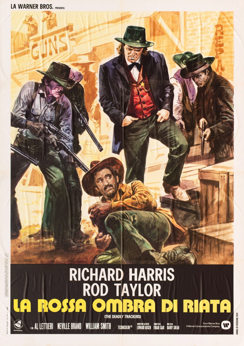 Manifesto 2 per il film La rossa ombra di Riata (1973)