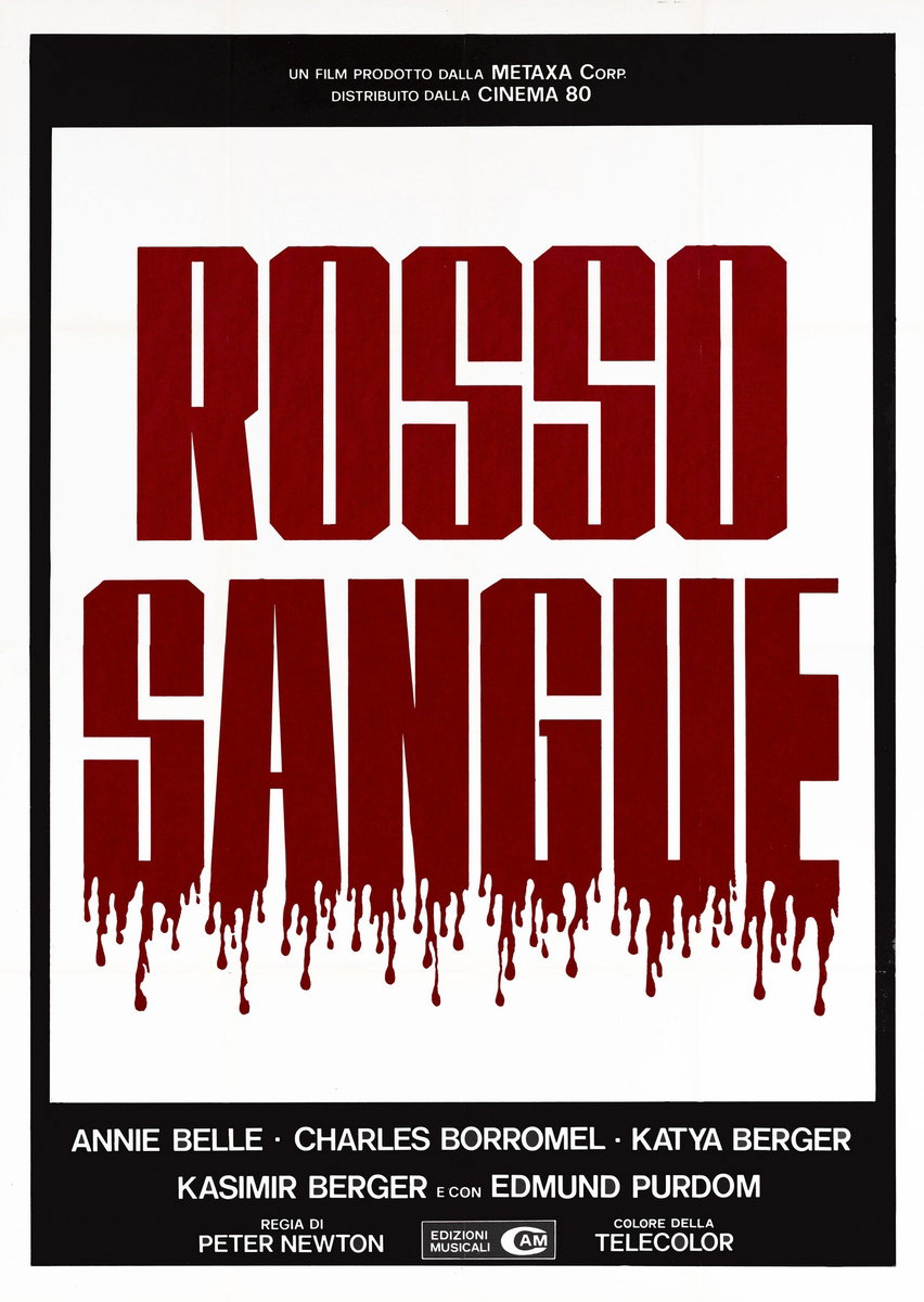 Manifesto 2 per il film Rosso sangue (1981)