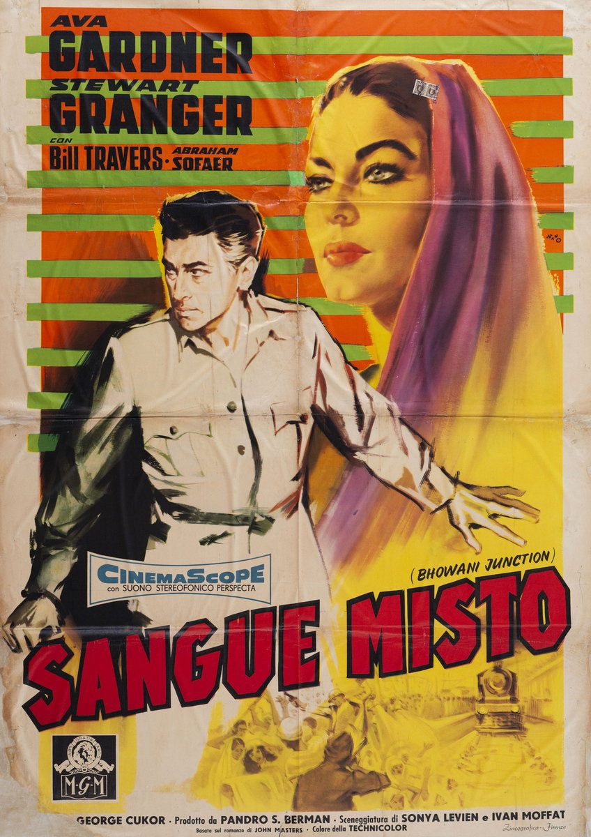 Manifesto 2 per il film Sangue misto (1956), dipinto da Silvano Campeggi (Nano)