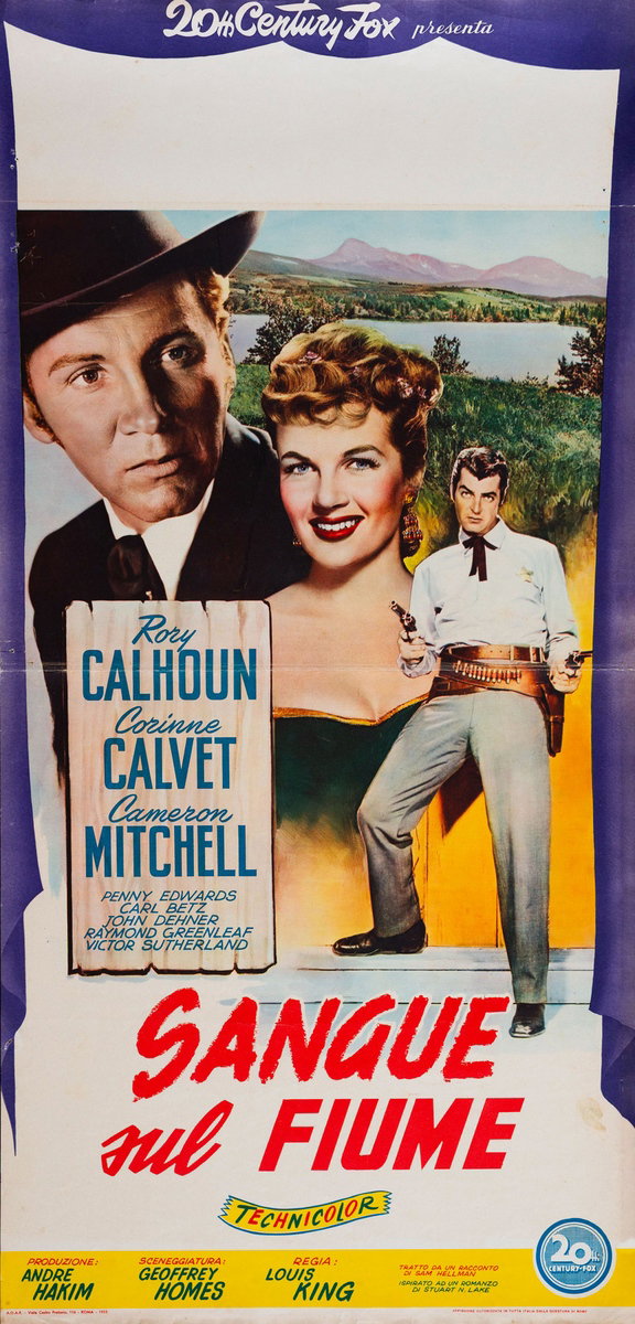 Locandina 2 per il film Sangue sul fiume (1953)