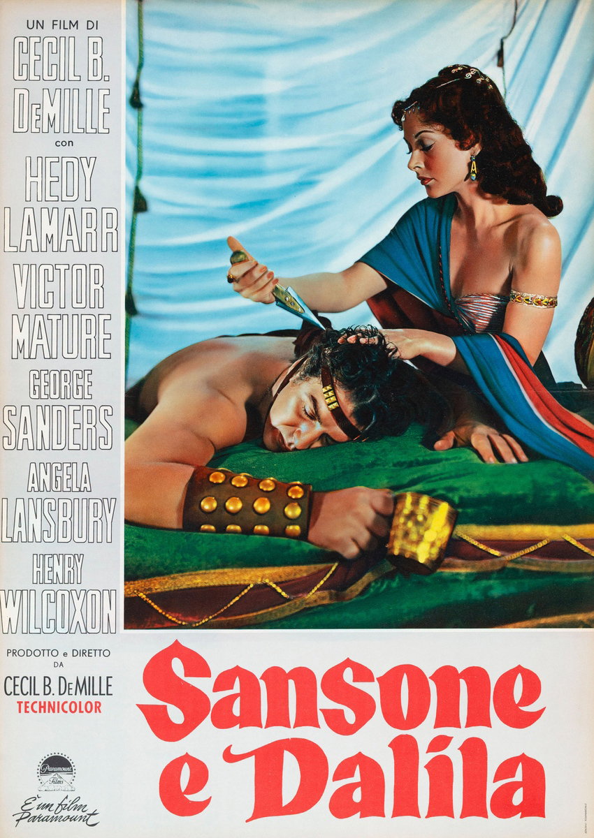 Fotobusta 2 per il film Sansone e Dalila (1949)